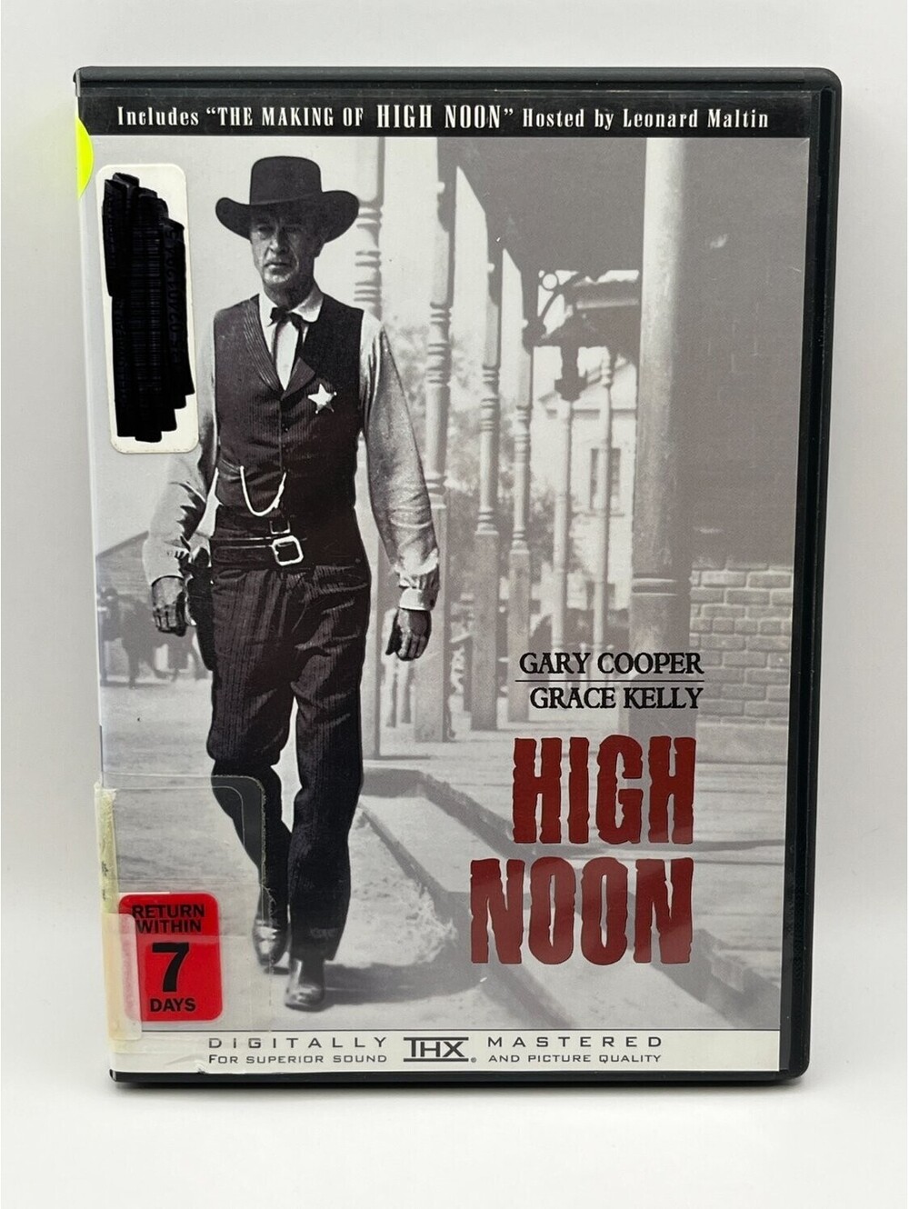High Noon DVD Thx Digitally Mastered Gary Cooper 1952 Westerns Fred Zinnemann